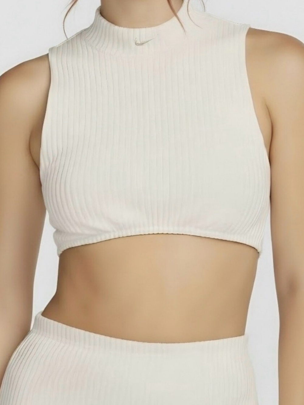 Nike Sportswear Chill Knit / Ribbed Cropped Tank Top Sz XL. NWT
